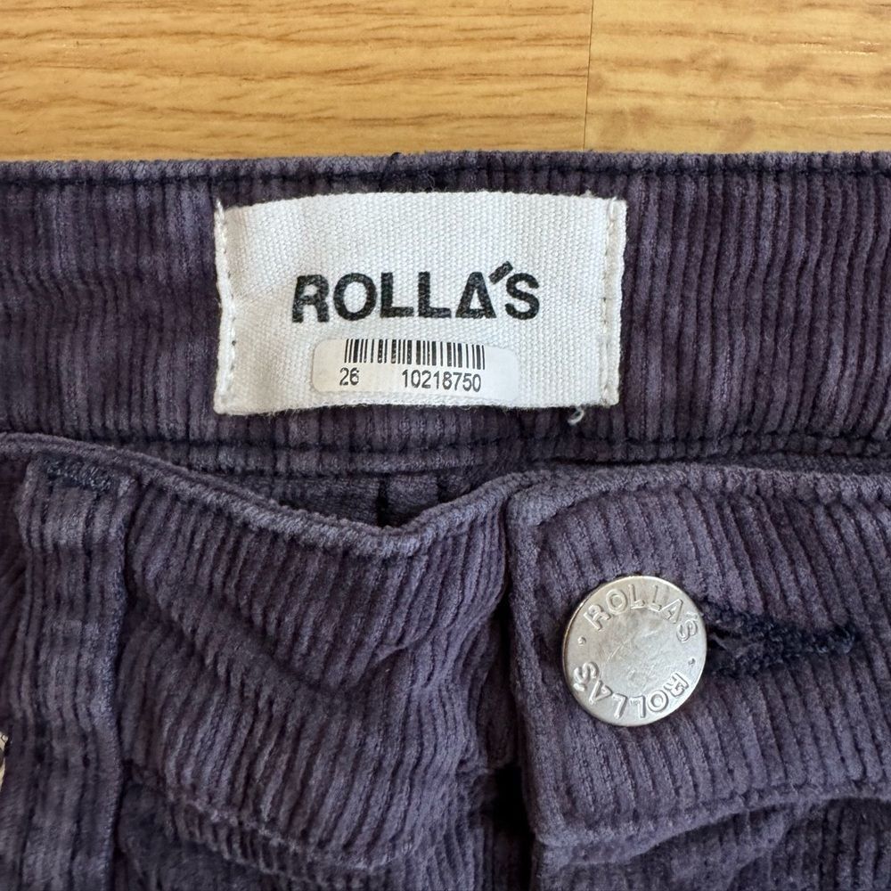 ROLLA'S Women's Eastcoast Flare Corduroy Midnight Blue Bottoms Size 26 - Picture 8 of 8